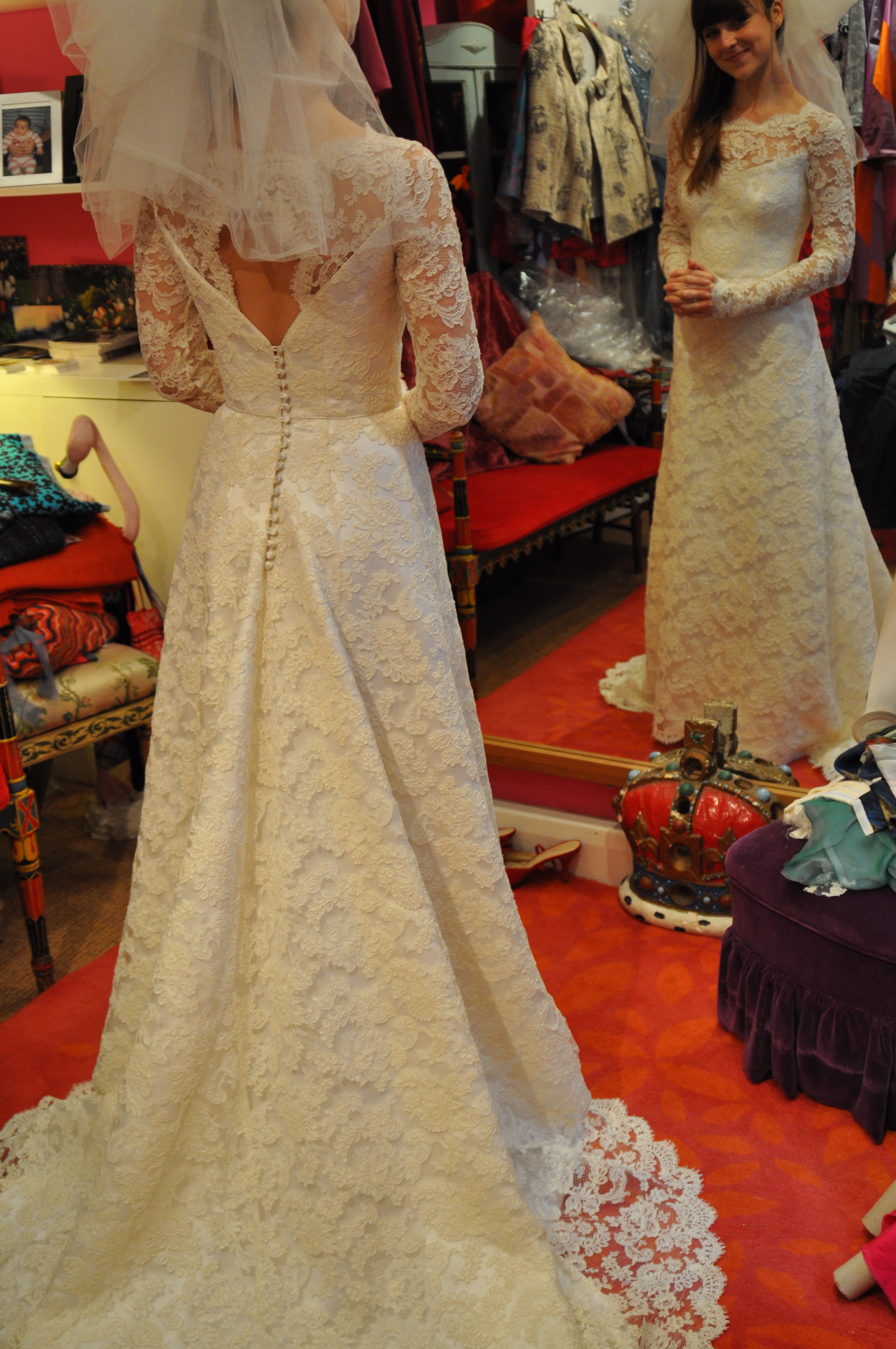 Stunning lace wedding dress